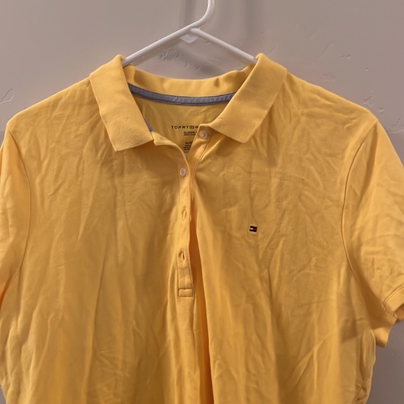 Men’s Short Sleeved Polo Shirt, Yellow, Size XL, Tommy Hilfiger, Classic Fit - Picture 2 of 7